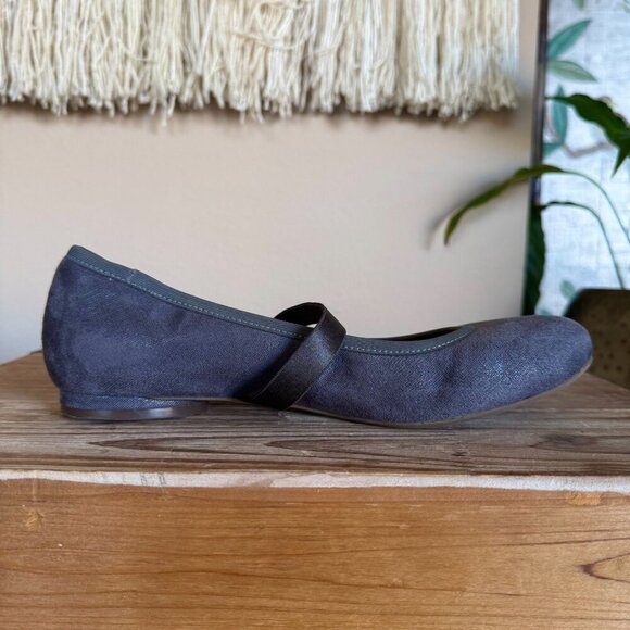 Vionic Joseline Silver Putter Shimmer Mary Jane Ballet Flat Shoes Size 8 - Picture 6 of 16